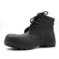 Bottes de travail décontractées en PVC noir avec logo personnalisé, imperméables, avec embout en acier, chaussures de sécurité industrielles pour la protection des pieds