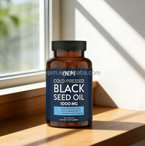 Cápsulas de Óleo de Semente de Cominho Preto OEM Não-OGM e Veganas, Cápsulas de Óleo Puro de Cominho Preto - Product Image 6