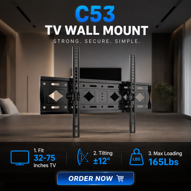 Wholesale Commercial High Load Bearing Thin Tilting Bracket Simple Structure Large Smart LCD Television Screens TV Wall Mount