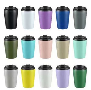 แก้วน้ำสแตนเลสแบบเรียบง่าย ดีไซน์สวยงาม แก้วกาแฟแบบพกพาสำหรับผู้ชายและผู้หญิง - Product Image 1