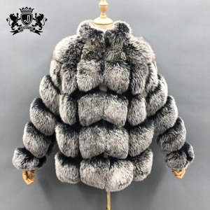 Manteau en fourrure de renard bleu pour <span class=keywords><strong>femme</strong></span>, vêtement d'extérieur en fourrure naturelle, nouvelle collection hiver <span class=keywords><strong>2022</strong></span> - Product Image 5