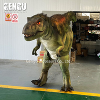 GENGU Yüksek Kaliteli Gerçekçi Yürüyen Dinozor Kostümü Gizli Bacaklı Alışveriş Merkezleri Macera Parkları İç Mekan Kullanımı İçin Metal Malzeme