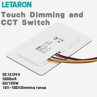 Interruptor LED para Espejo con Sensor Táctil, 60/120W, Ajuste de CCT, Función de Memoria de Brillo, Certificación TUV/CE, Rango de Detección de 0-3m, DC12/24V