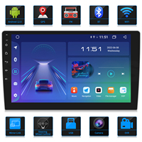 Autoradio Stéréo Universel 2 Din Écran Tactile 9 Pouces Écran TN BT GPS WIFI Lien Miroir Autoradio