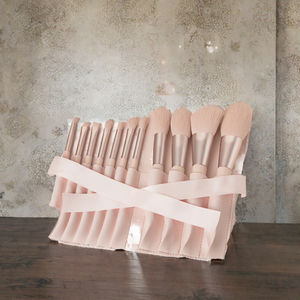 Ensemble de pinceaux de maquillage ZUNMEI Morandi portable de huit pièces pour débutants, manches en plastique, poils synthétiques, blush angulaire pour le visage - Product Image 3