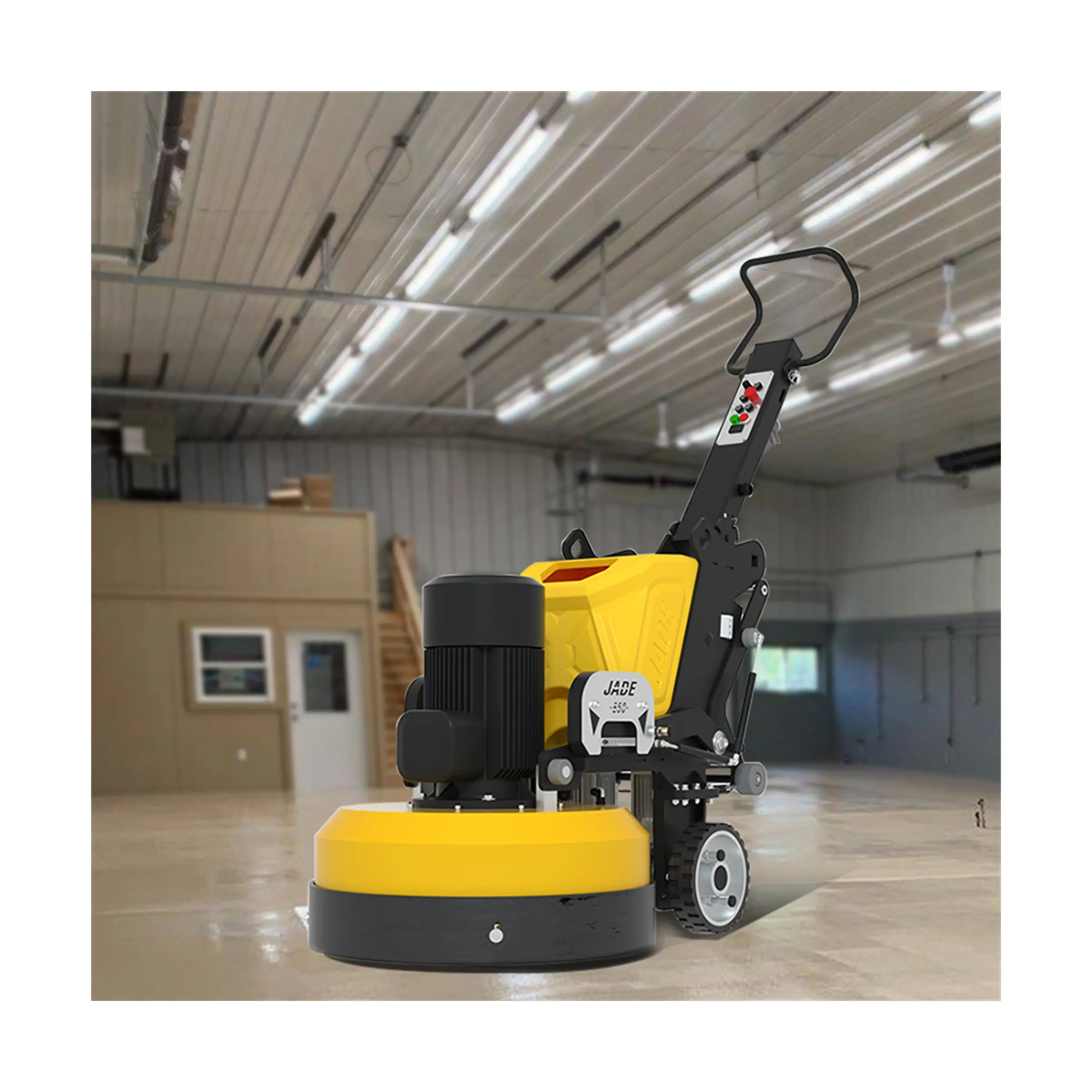 Dust Edge Free Terrazzo Marble Concrete Floor Grinder High Speed Home Handheld Electric Ground Block Making Machine