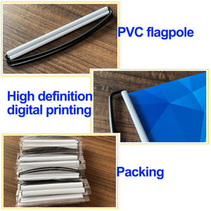 الجملة مخصص التمرير راية الترويجية المنتج في الهواء الطلق باليد نسيج مخصص لوحة ملفوفة - Product Image 4