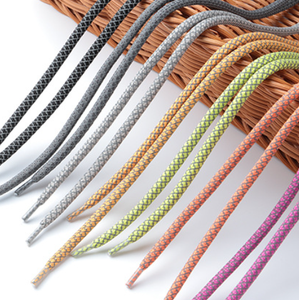 Silver 100% Polyester Reflective Grid <b>Rope</b> <b>Lacing</b> Colorful Starry Sky Shoe Garment Waist Strap for Bags & Home Textiles Use - Product Image 1