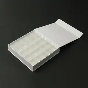 Caixa de chocolate branca de luxo personalizada com divisor