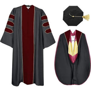 Toghe di <span class=keywords><strong>Laurea</strong></span> Personalizzabili FUYI per Diplomi Universitari (Dottorato/Magistrali/<span class=keywords><strong>Laurea</strong></span>) <span class=keywords><strong>in</strong></span> Poliestere, Disponibili all'Ingrosso - Product Image 2