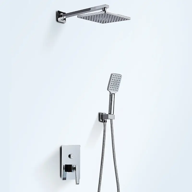 European Style Bathroom Concealed Shower Set In-Wall Shower Faucet Sets With Hand Shower