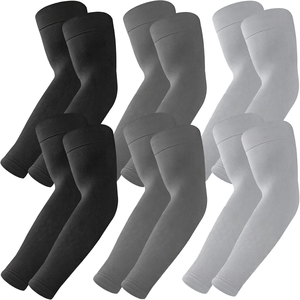 Mangas de compresión de poliéster tejidas para hombre, protección UV UPF50+, estilo deportivo refrescante, otros estampados, ODM - Product Image 1