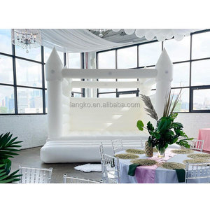 Château gonflable d'extérieur blanc, haute qualité, pour enfants, maison à rebond, pour fêtes et réceptions - Product Image 2