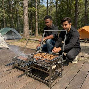 <span class=keywords><strong>Griglia</strong></span> <span class=keywords><strong>Barbecue</strong></span> Rotante a Manovella BlazeFor Innovativa <span class=keywords><strong>in</strong></span> <span class=keywords><strong>Acciaio</strong></span> Inossidabile <span class=keywords><strong>per</strong></span> Gli Esigenti - Product Image 1