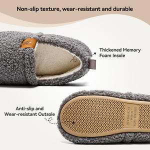 ZULEMEI Women Winter Soft Curly <strong>Fur</strong> Slippers Memory Foam Breathable TPR Outsole Lightweight House Shoes Cozy <strong>Loafer</strong> - Product Image 2