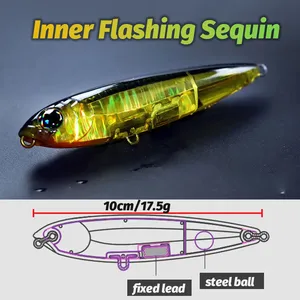 Cebo de lápiz flotante 17,5g 10cm Topwater Walk the Dog Señuelo de <span class=keywords><strong>Pesca</strong></span> 3D Swimbait Hook Popper <span class=keywords><strong>Pesca</strong></span> - Product Image 5
