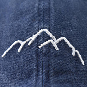 Casquettes de baseball vintage lavées avec broderie de <span class=keywords><strong>montagne</strong></span>, casquettes à 6 panneaux unisexes, casquettes en coton non structurées, casquettes de papa - Product Image 6