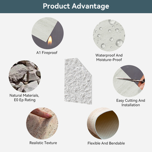 Pannelli di pietra morbida flessibile <span class=keywords><strong>per</strong></span> il rivestimento ad arco impermeabile ardesia che copre pietra morbida flessibile - Product Image 6