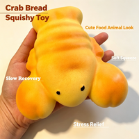 Jouet Squishies en forme de homard mignon avec une texture douce à presser pour les jeux des enfants