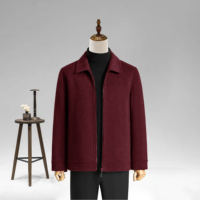 Manteau d'hiver pour homme en laine sur mesure, style trench-coat, vente en gros