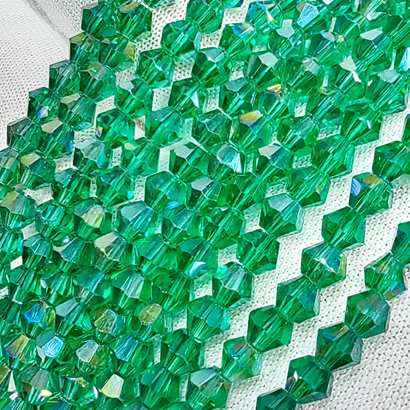 Atacado contas de vidro de alta qualidade 3/4/6mm facetado cristal colorido contas soltas para fazer jóias