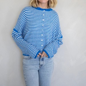 Nuovo <span class=keywords><strong>Cardigan</strong></span> da Donna Personalizzato con Bottoni, Morbido e Confortevole, Mini a Righe, Manica Lunga, Produttore di Maglioni <span class=keywords><strong>Cardigan</strong></span> - Product Image 6