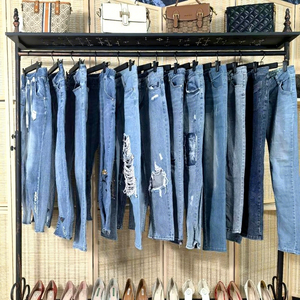 Venta al por Mayor de Fábrica, Jeans de <span class=keywords><strong>Segunda</strong></span> <span class=keywords><strong>Mano</strong></span> para Mujer, los Más Baratos, Estilo Mixto, Casual, Verano, Productos a Precio de Oferta, Ropa Usada para Mujer - Product Image 1