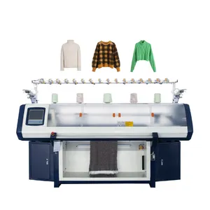 Factory computerized rib collar jacquard flat knitting machine needles price cheap computer computerized flat knitting machine