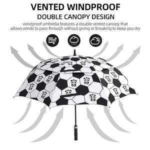 Parapluies de golf en gros, grand format 62 pouces, résistants au vent, protection contre la pluie, parapluie personnalisé pour promotion commerciale - Product Image 6