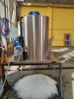 Machine à glace en flocons refroidie par air, 3 tonnes par jour, pour la conservation des fruits de mer, les supermarchés et les restaurants