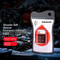 Lampe LED à sel sans recharge pour le camping, la navigation maritime et la préparation aux catastrophes ; Éclairage d'urgence portable pour l'extérieur, autonomie de 120 heures