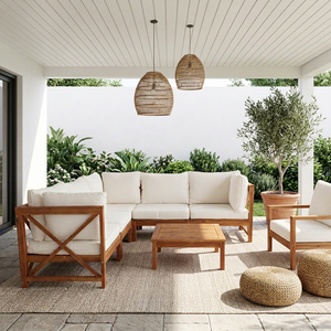 Ensemble de canapé-lit Chesterfield moderne et traditionnel en bois, pour appartement, villa, hôtel, salon extérieur, meubles pliables modulaires - Product Image 1