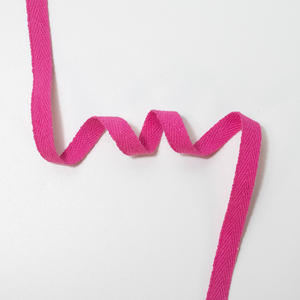 Kustom Multi Warna Pita Katun Organik Tahan Lama Tali Poliester Anyaman Pita Bias Herringbone untuk Tali Tas Tali Sepatu - Product Image 5