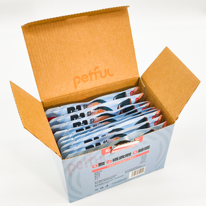 Pochette de collations pour animaux de compagnie de vente chaude d'usine pour chat 80g collations pour animaux de compagnie 3 saveurs délicieuses collations pour chiens chats aliments humides pour animaux de compagnie avec poulet saumon - Product Image 4