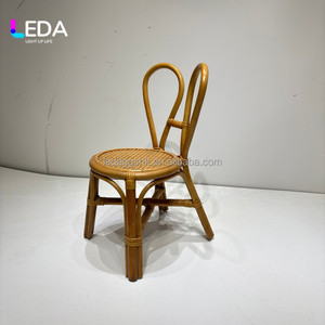 เฟอร์นิเจอร์เด็กหวายธรรมชาติสไตล์วินเทจขายส่ง LEDA เก้าอี้เด็กสำหรับห้องเด็กเล่น งานปาร์ตี้ โรงแรม งานแต่งงาน - Product Image 1