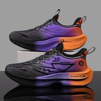 Chaussures de marathon unisexes tendance, imperméables, respirantes, avec empeigne en mesh léger et durable, à lacets, en tissu hautement élastique