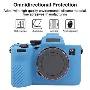 Funda Protectora de Silicona con Textura de Lichi para Cámara <span class=keywords><strong>Sony</strong></span> <span class=keywords><strong>Alpha</strong></span> 7V ILCE 7M5, Resistente a Impactos - Product Image 3