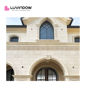 Luvindow Projet résidentiel de haute qualité à San Diego Fenêtres en bois revêtues d'aluminium Fenêtres ouvertes pivotantes de style français - Product Image 2