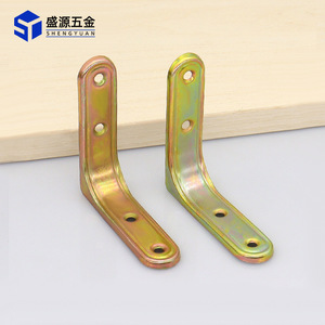 Shengyuan Thickened Iron Angle Bracket 90 Degree Plated Furniture Connection Support Shelf Bracket - Product Image 3