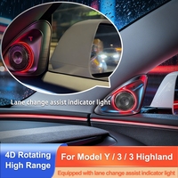 Tweeter Giratorio Rhythm 4D para Tesla Model 3 Y con Luz Ambiental de 256 Colores y Asistencia de Cambio de Carril