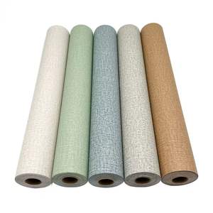 Papel tapiz autoadhesivo con patrón de lino, tela de lino impermeable gruesa, pegatina de pared para el hogar para cocina, baño, Hotel - Product Image 1