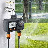 Pengontrol Timer Irigasi Air Digital LCD Vertak Smart 2 Outlet Pengontrol Irigasi Otomatis Dual-Outlet