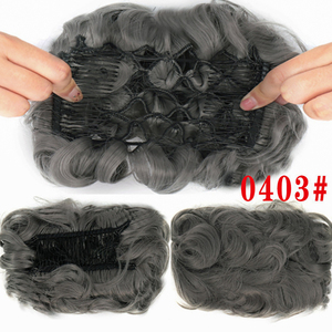 Vente en gros, Chignon synthétique bouclé, Extension capillaire, queue de cheval, postiche - Product Image 6