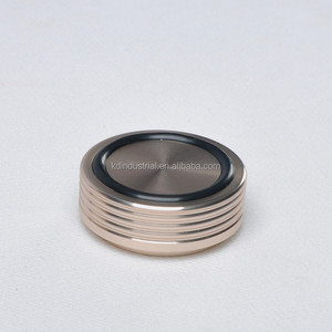 Pieds d'isolation pour amplificateur en aluminium massif plaqué or de qualité audiophile 44x17mm avec anneau d'amortissement en silicone pour amplificateur à tubes <span class=keywords><strong>HiFi</strong></span> - Product Image 3