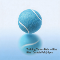 Vente en gros d'usine, balles de tennis bleues à logo personnalisé professionnel, haute élasticité, 65 mm, 55 g, en fibres de laine et caoutchouc, OEM