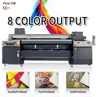 Impresora UV Híbrida de Gran Formato FULIYIN, Impresora de Inyección de Tinta Todo en Uno de Rollo a Rollo para Bolsas de Lona, Tableros Metálicos, Impresión UV