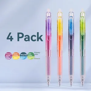 Deli SA230 стираемая ручка меняющая цвет гелевая ручка 4 ручки для протирания меняющие цвет ручки для маркировки штрихов и рисования