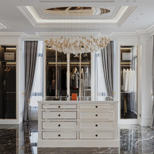 Système de dressing moderne et luxueux, écologique, personnalisable, ensemble de meubles de chambre à coucher pour salon, hôtel et villa - Product Image 2