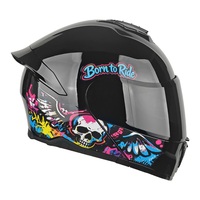 Casque modulaire ABS innovant pour adultes, double visière, déverrouillage rapide, casque ouvert LV115 homologué DOT, toutes motos