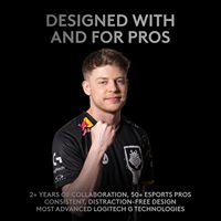Logitech G PRO Mouse Gaming Nirkabel HERO 25K 25600 DPI 80g LIGHTSPEED 6 Tombol Ambidextrous Baterai 48 Jam untuk Esports PC Mac